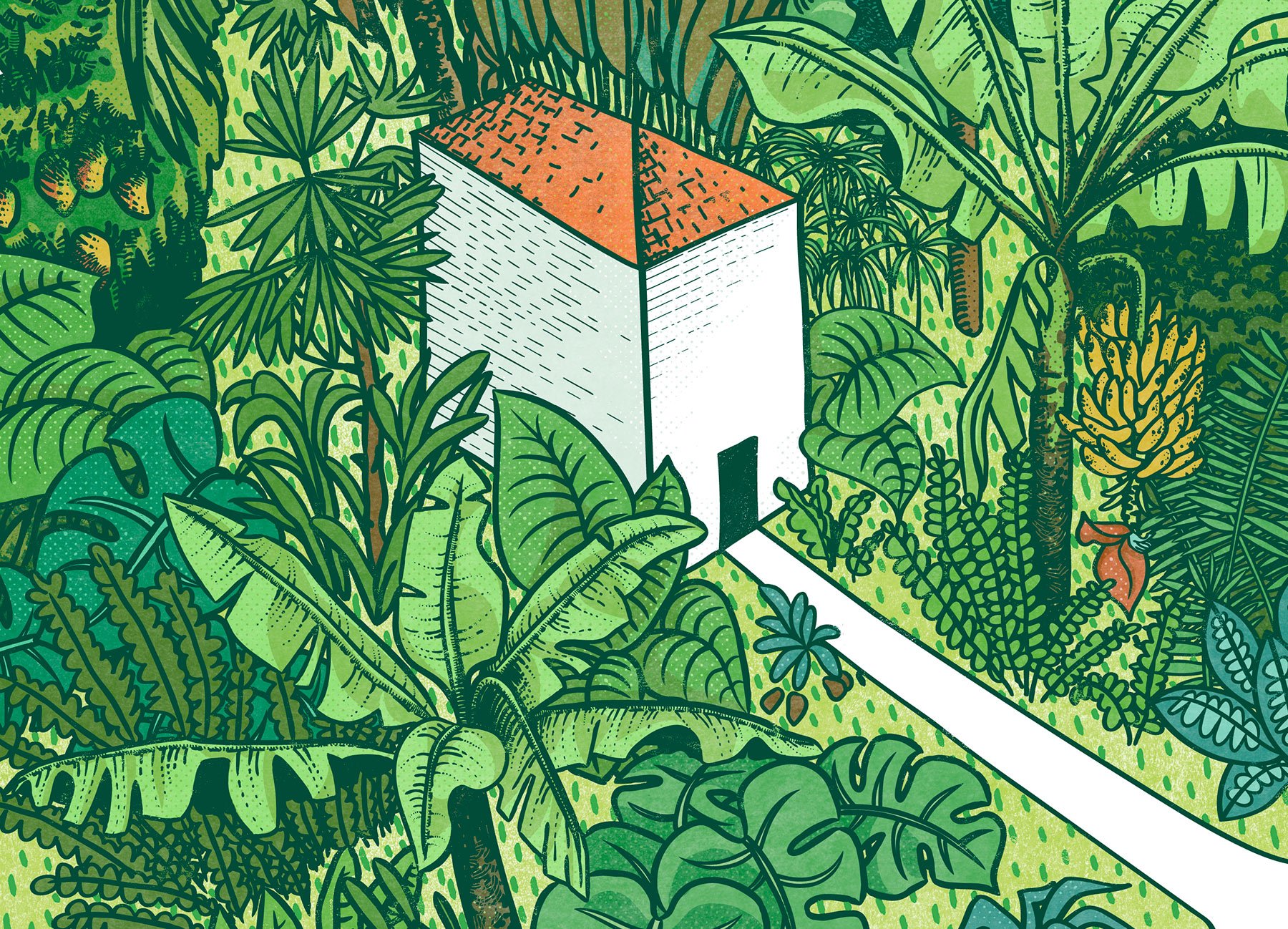 Garden World illustration (détail)